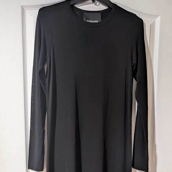 NWT Herskind | Christy Long Sleeve Maxi Dress In Black - Picture 11 of 12